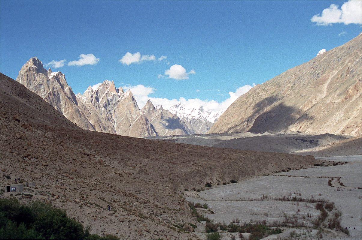 02 Trango Castle, The Cathedral, And The Baltoro Glacier Near Sunset From Paiju